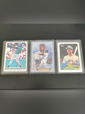 Ken Griffey Jr Ceramic Topps Card Lot of 3 Limited Numbered Cards MLB Mariners